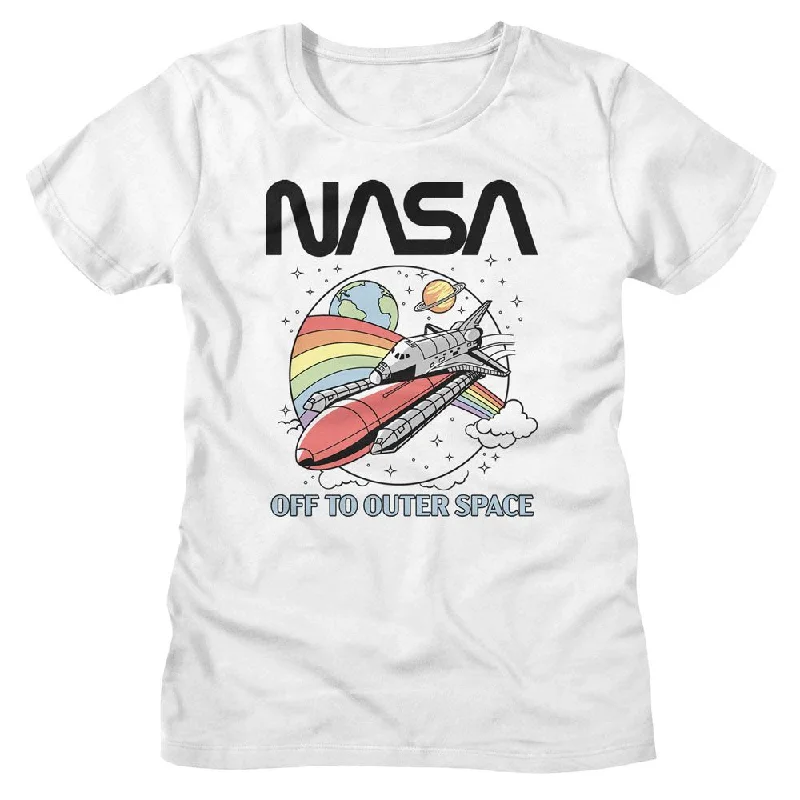 NASA T-Shirt, To Space-- Fashionable Trendy Casual