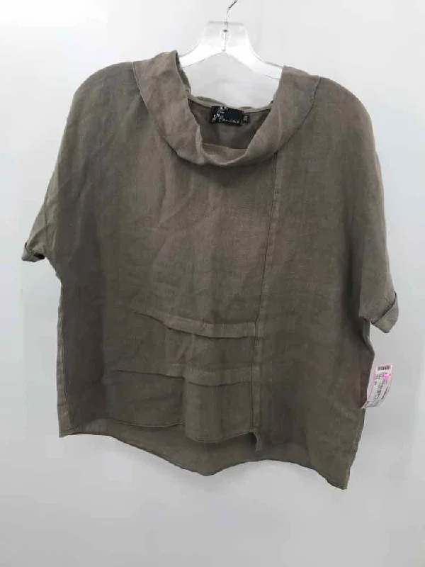 Pre-Owned Fenini Grey Size XS Blouse Peter Pan Blouse