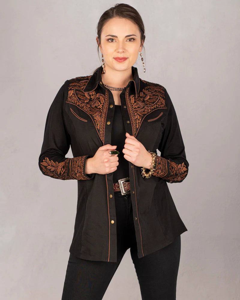 VINTAGE COLLECTION ALEXA BLOUSE Flowy Bohemian Blouse