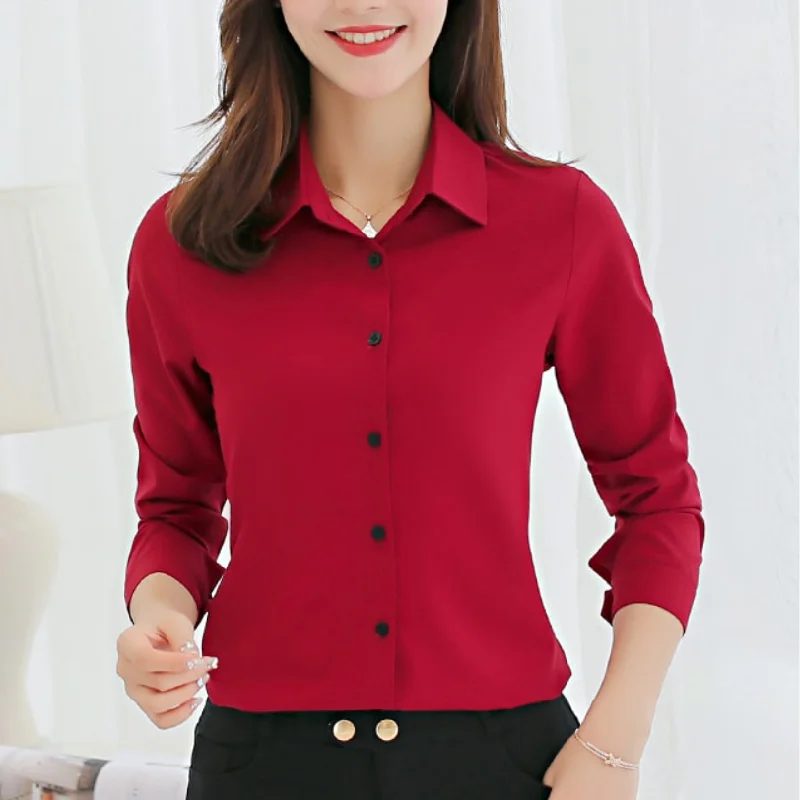 Women's Long Sleeve Solid Color Shirts & Blouses L 514778 Soft Knit Blouse