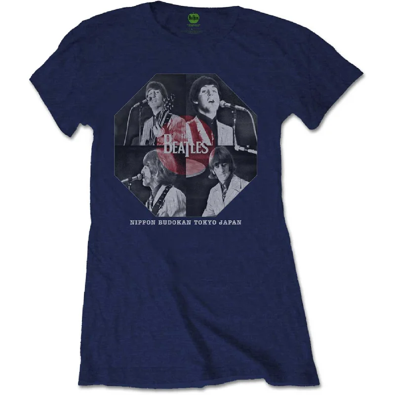 THE BEATLES T-Shirt for Ladies, Budokan Octagon-- Casual Formal Business