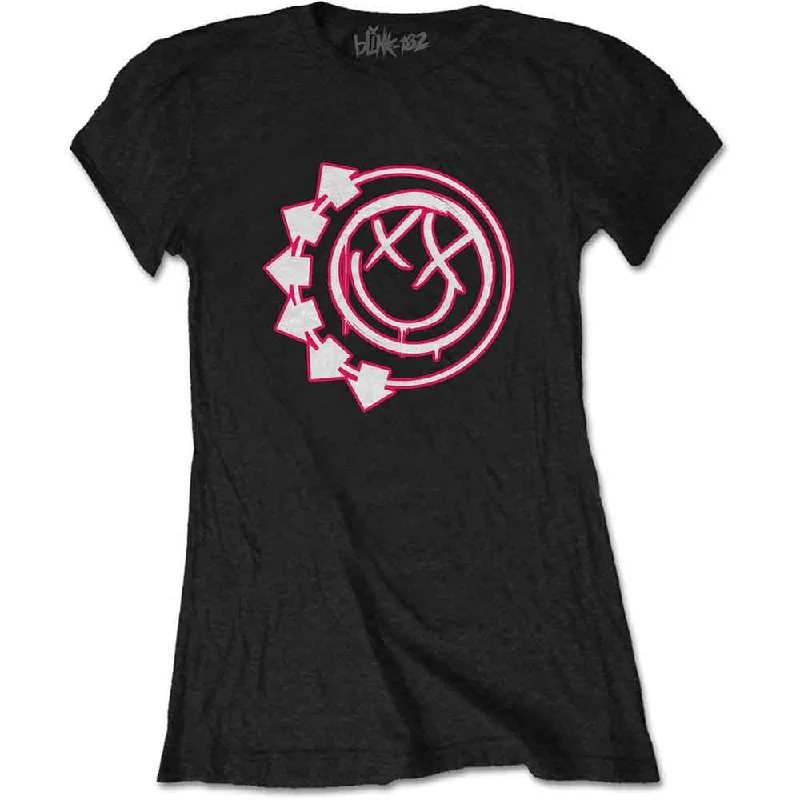 BLINK-182 Attractive T-Shirt, Six Arrow Smile-- Real Fur Shearling Chenille