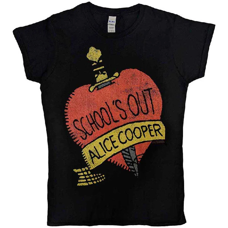 ALICE COOPER Attractive T-Shirt, School's Out-- Wool Fabric Cashmere Fabric Tweed Fabric