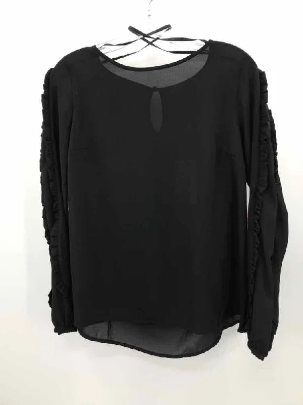Pre-Owned Joseph A. Black Size Small Long Sleeve Blouse Delicate Pleat Blouse
