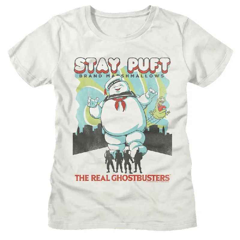 THE REAL GHOSTBUSTERS T-Shirt, RGB Stay Puft And Busters-- Seamless Knitted Crochet