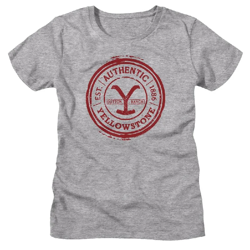 YELLOWSTONE T-Shirt, Authentic Circle-- Polka Dot Checkered Tartan