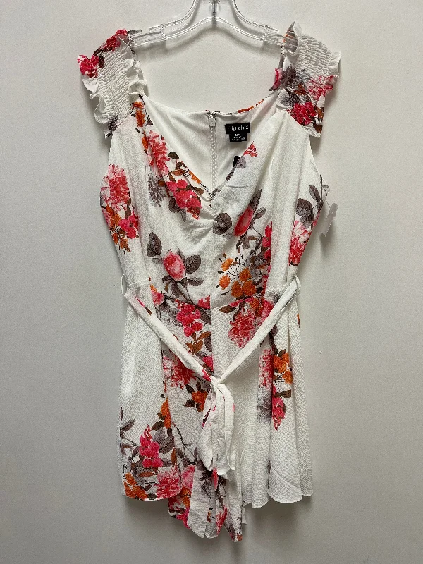 Floral Print Dress Casual Short City Chic, Size 1x Floral Print girly