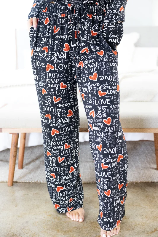 Nothing But Love Lounge Pants Stylish Elastic Waist Pants