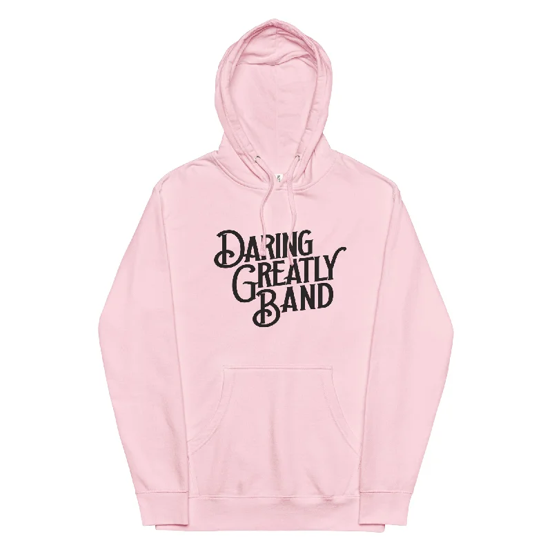 DGB Women's midweight hoodie - Light Pink Hoodie with Earth Tones Natural Calm