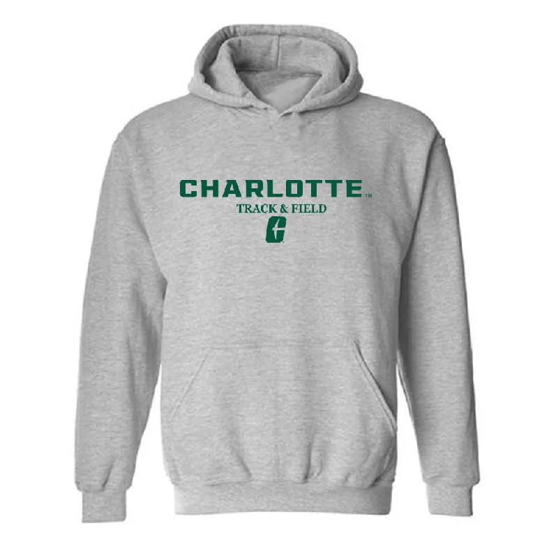 UNC Charlotte - NCAA Women's Track & Field (Outdoor) : Jaden Jenkins - Hooded Sweatshirt Classic Shersey Hoodie with Drawstring Waist Adjustable Fitted