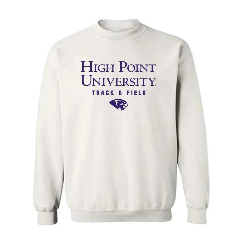High Point - NCAA Women's Track & Field (Outdoor) : David Caivano - Crewneck Sweatshirt Classic Shersey Hoodie with Sequins Glamorous Eye-catching