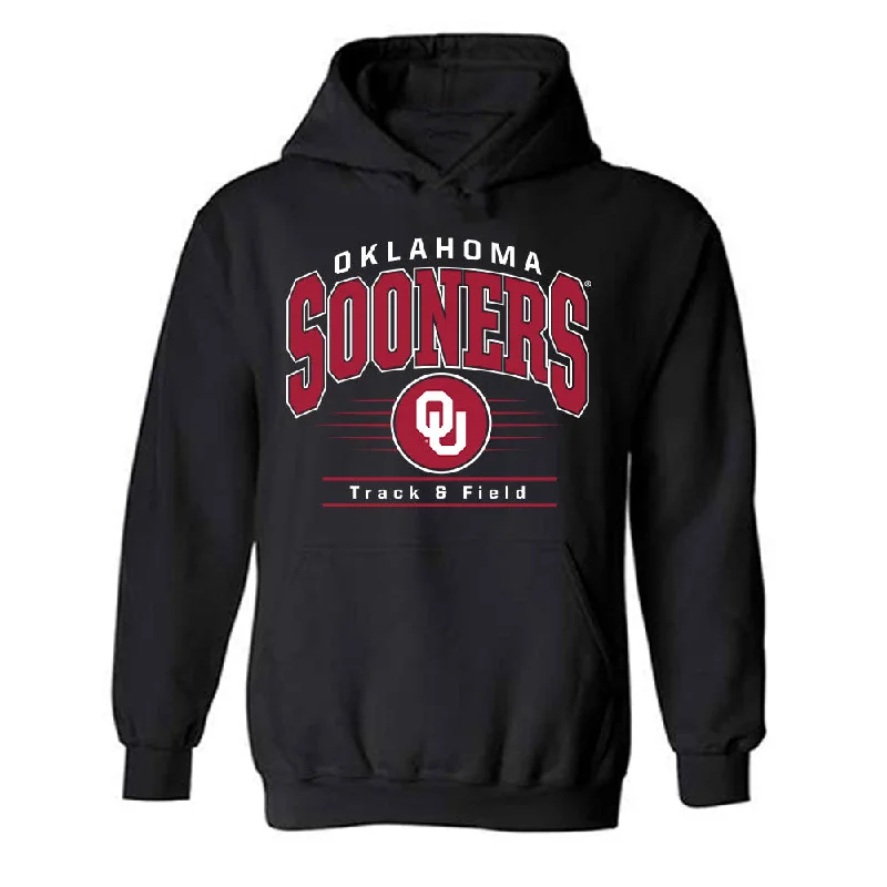 Oklahoma - NCAA Men's Track & Field (Outdoor) : Bj Green - Hooded Sweatshirt Classic Shersey Hoodie with High Neck Warm Protective