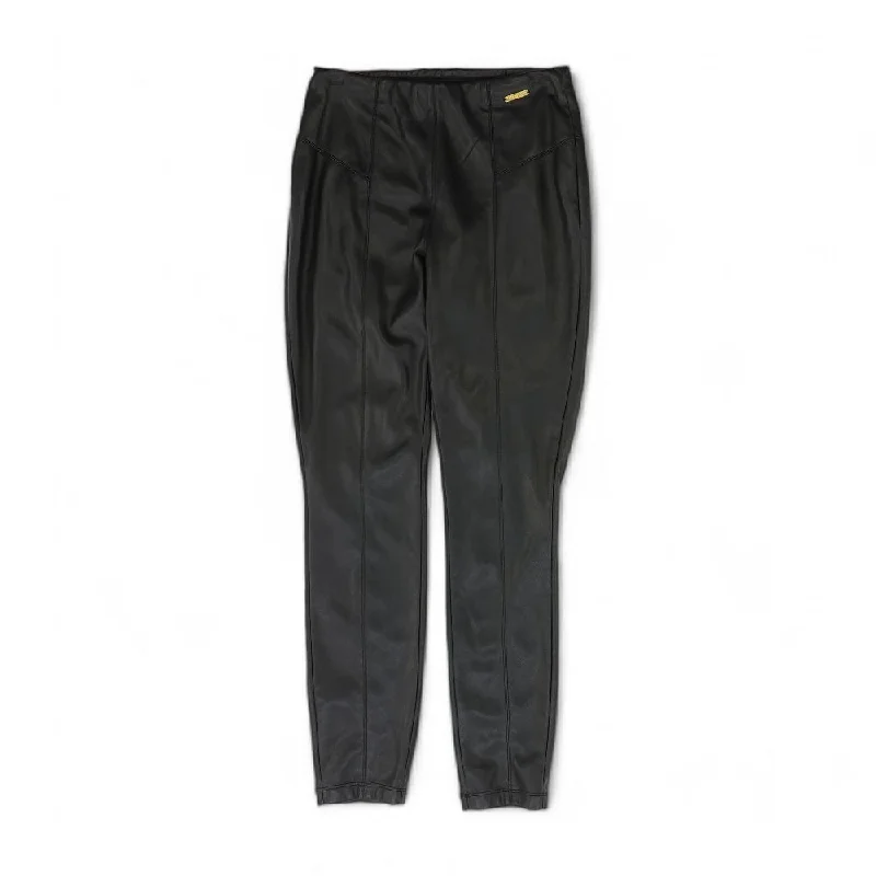 Black Solid Pants Soft Sweatpants Style