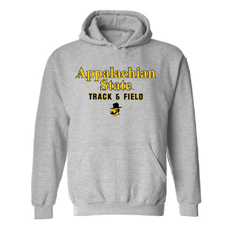 App State - NCAA Women's Track & Field (Outdoor) : Noelle Meeker - Hooded Sweatshirt Classic Shersey Hoodie Crop Top Short Trendy