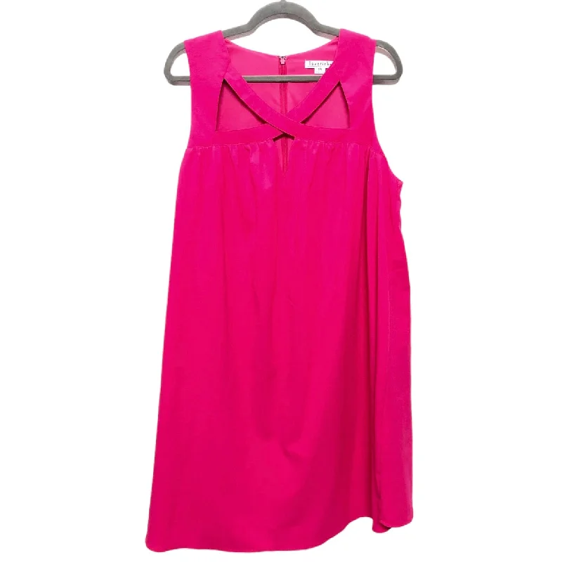 Pink Dress Casual Short Clothes Mentor, Size 2x Tunics Wedding white