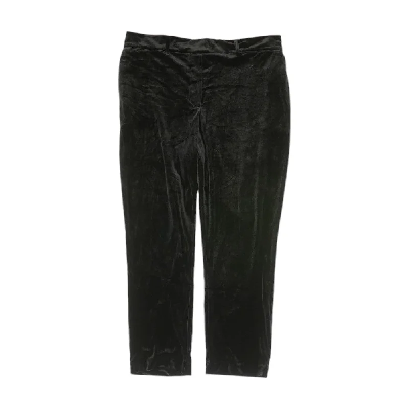 Black Solid Dress Pants Trendy Tapered Pants
