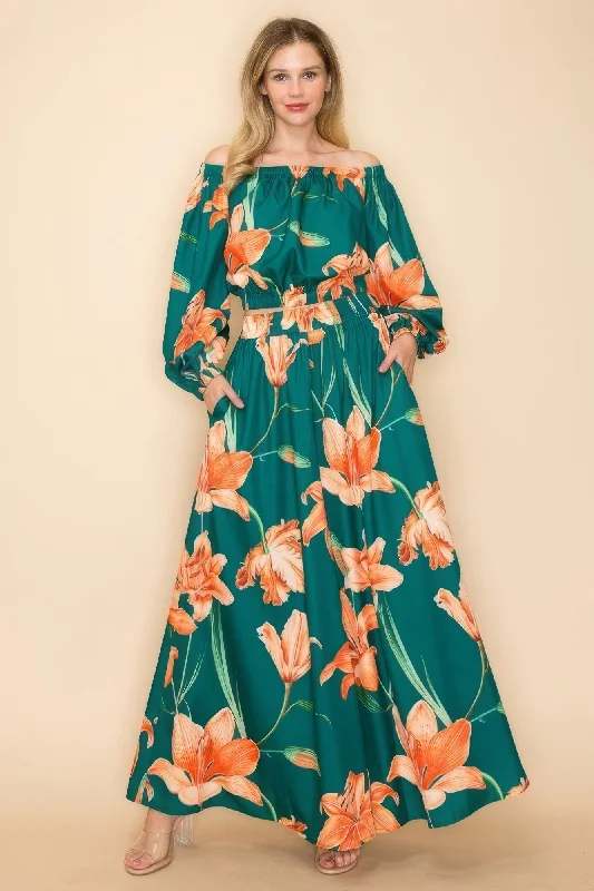 Off Shoulder Top And Wide Pants Set Elegant Wool Trousers