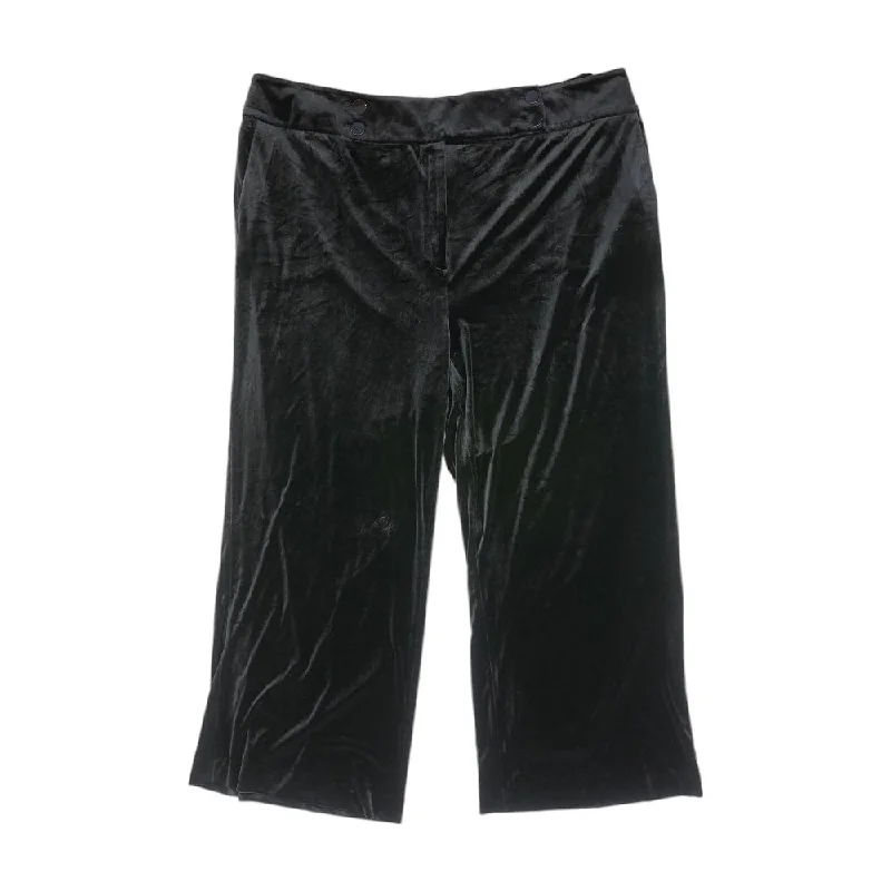Black Solid Dress Pants Formal Linen Trousers