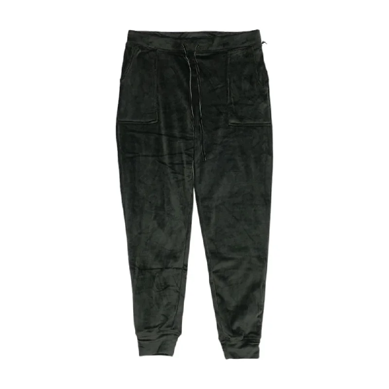 Black Solid Joggers Pants Stylish Elastic Waist Pants