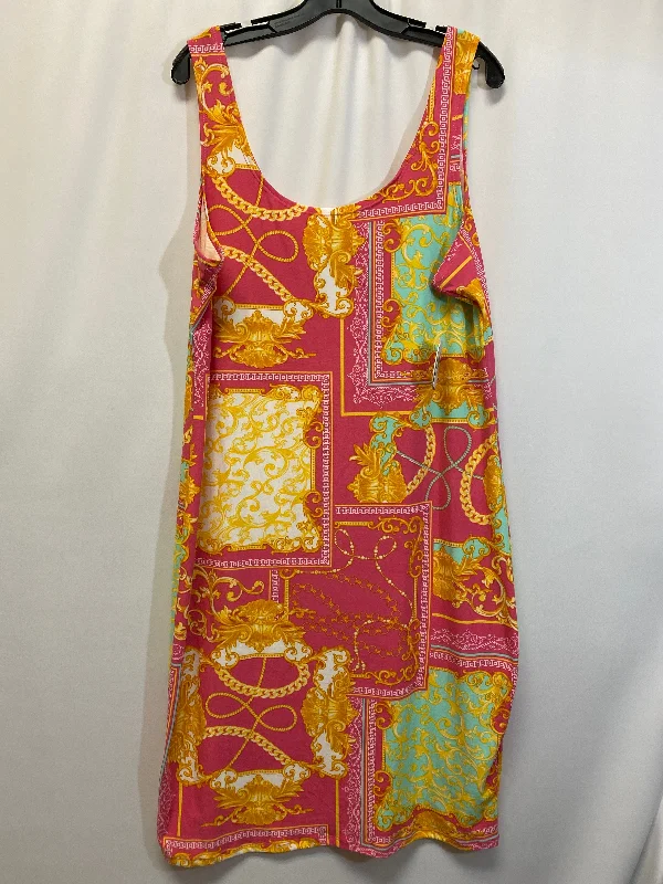 Pink Dress Casual Midi Clothes Mentor, Size 3x Tunics Trendy modern