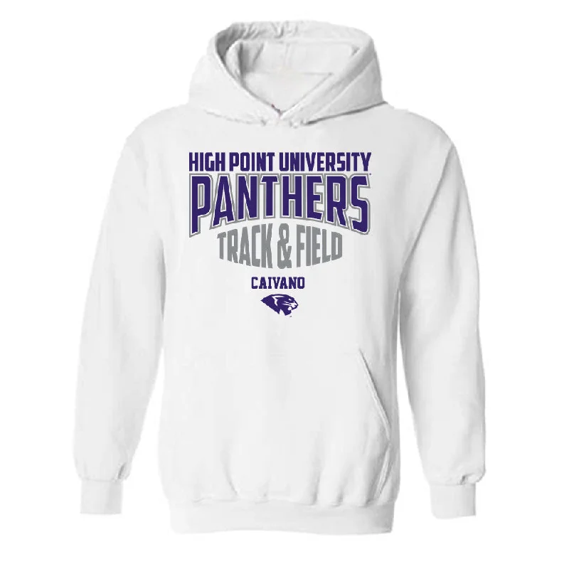 High Point - NCAA Women's Track & Field (Outdoor) : David Caivano - Hooded Sweatshirt Classic Fashion Shersey Hoodie with Distressed Vintage Worn