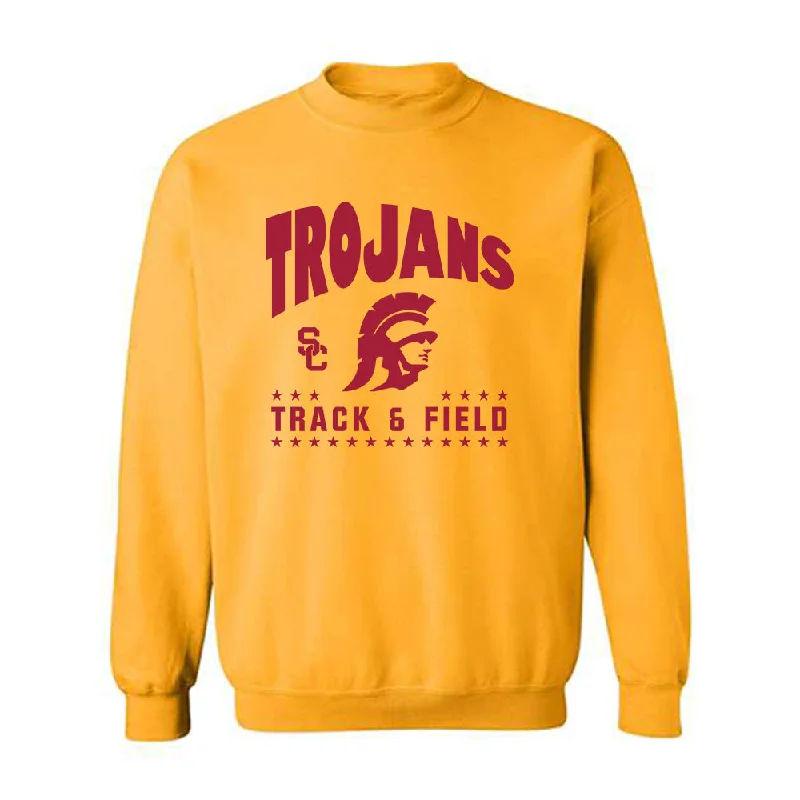 USC - NCAA Women's Track & Field (Outdoor) : Gavin Champ - Crewneck Sweatshirt Classic Fashion Shersey Hoodie with Cuffed Sleeves Snug Secure