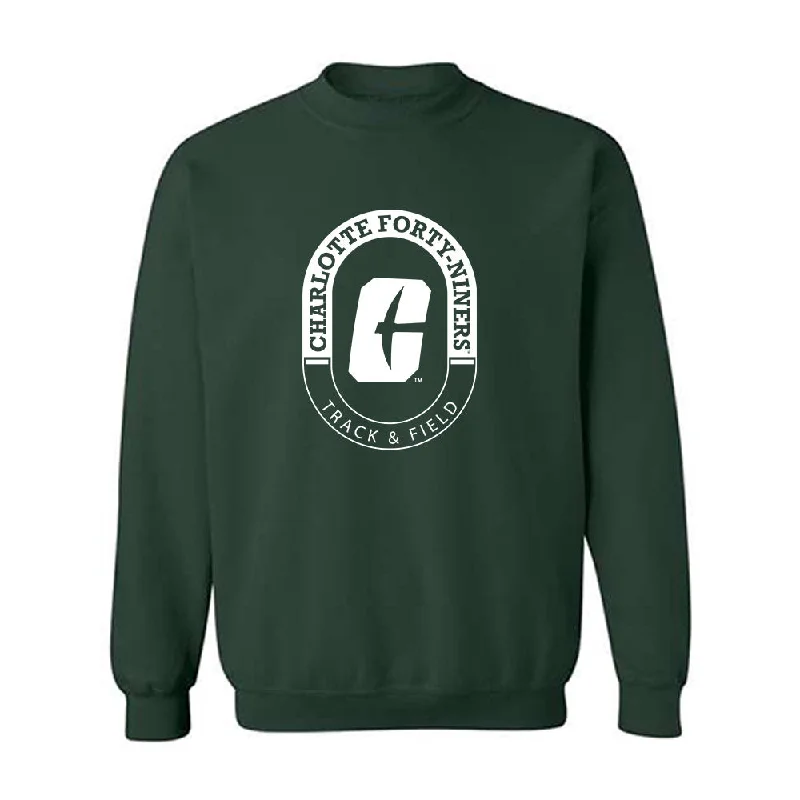 UNC Charlotte - NCAA Women's Track & Field (Outdoor) : Jaden Jenkins - Crewneck Sweatshirt Classic Shersey Hoodie with Mock Neck Collared Structured
