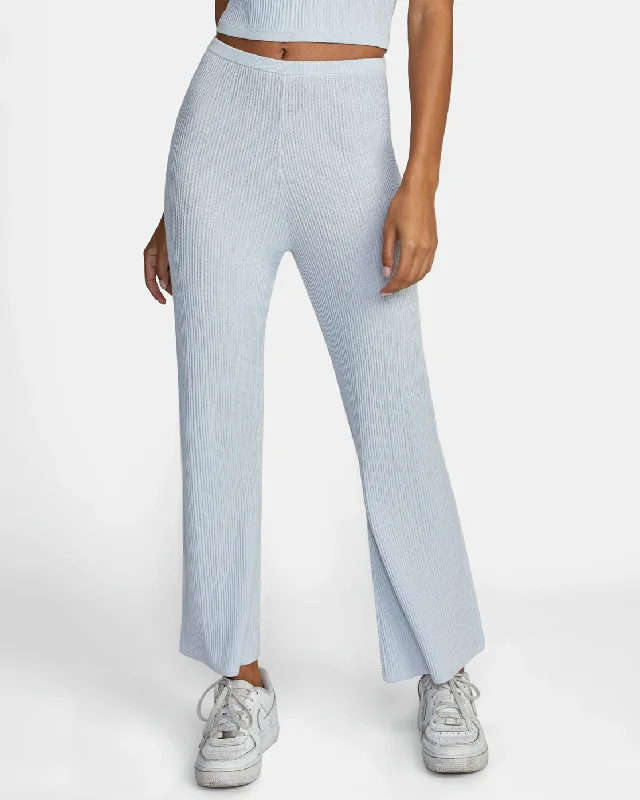 Swerve Flared Pants - Halogen Blue Soft Cotton Pants