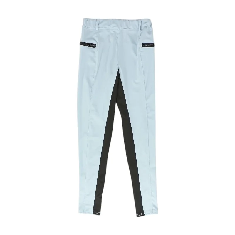 Blue Solid Pants Elegant Dress Pants