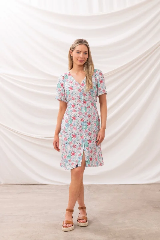 Frankie Dress - Pastel Floral Tunics Designer luxury