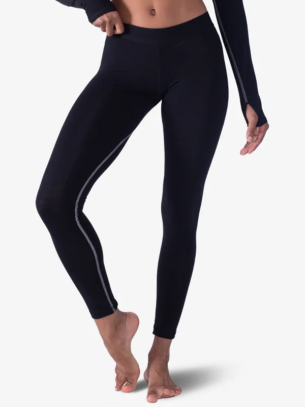 Women's Merino Fusion Base Layer Pant Trendy Wide-Legged Trousers