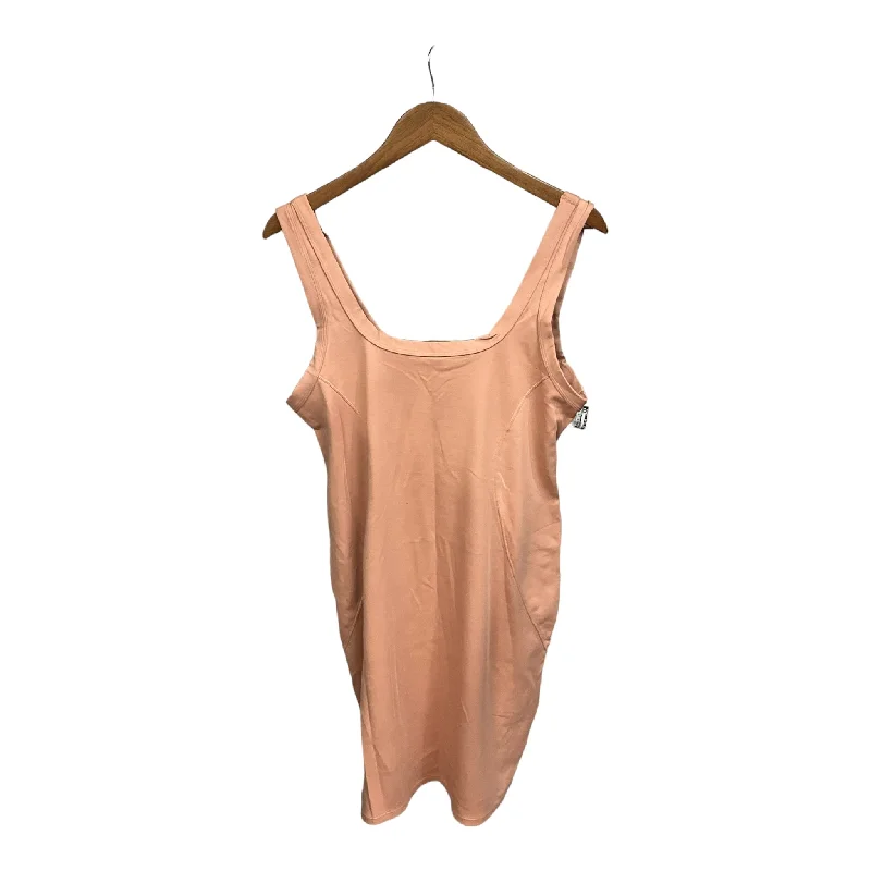 Dress Casual Midi By Clothes Mentor In Pink, Size: 2x Off-the-shoulder Chic Trendy