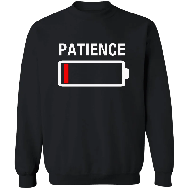 No Patience Unisex Crewneck Sweatshirt Hoodie with Contrast Stitching Detailed Premium
