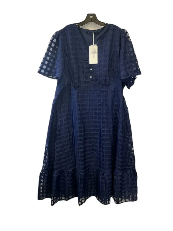 Dress Casual Maxi By Clothes Mentor In Navy, Size: 4x Tunics Business professional
