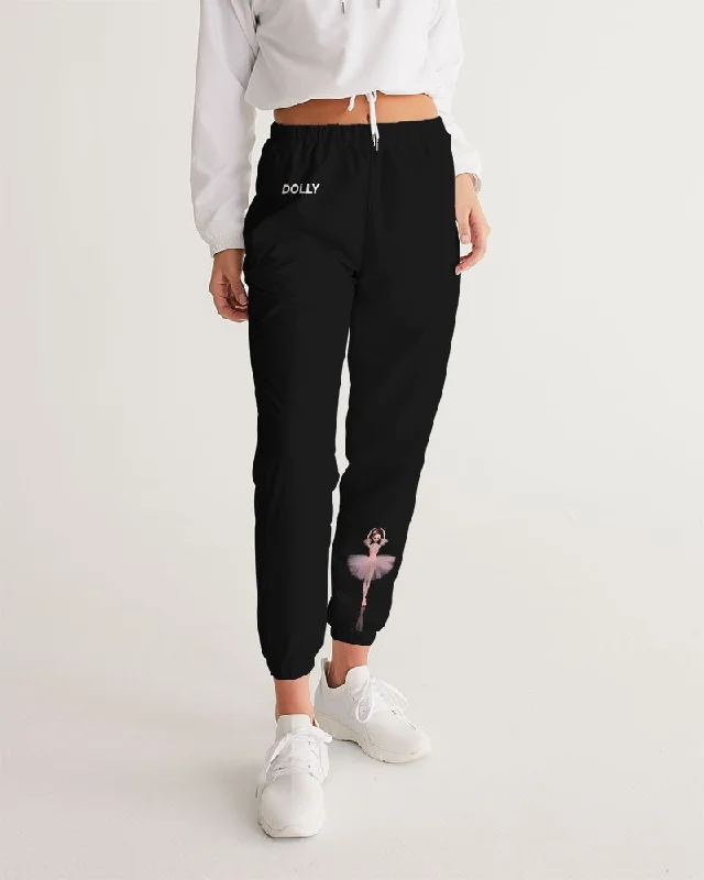 DOLLY ® Ballerina Dolls Pink Women's Track Pants Elegant Silk Pants