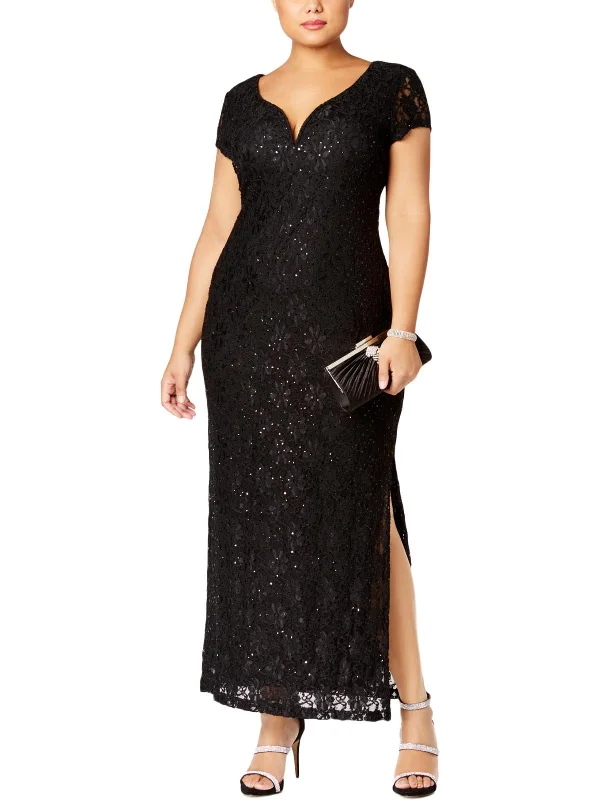 Plus Womens Lace Formal Evening Dress Tunics Exclusive limited