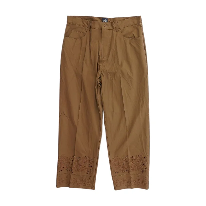 Brown Solid Chino Pants Casual Lounge Pants