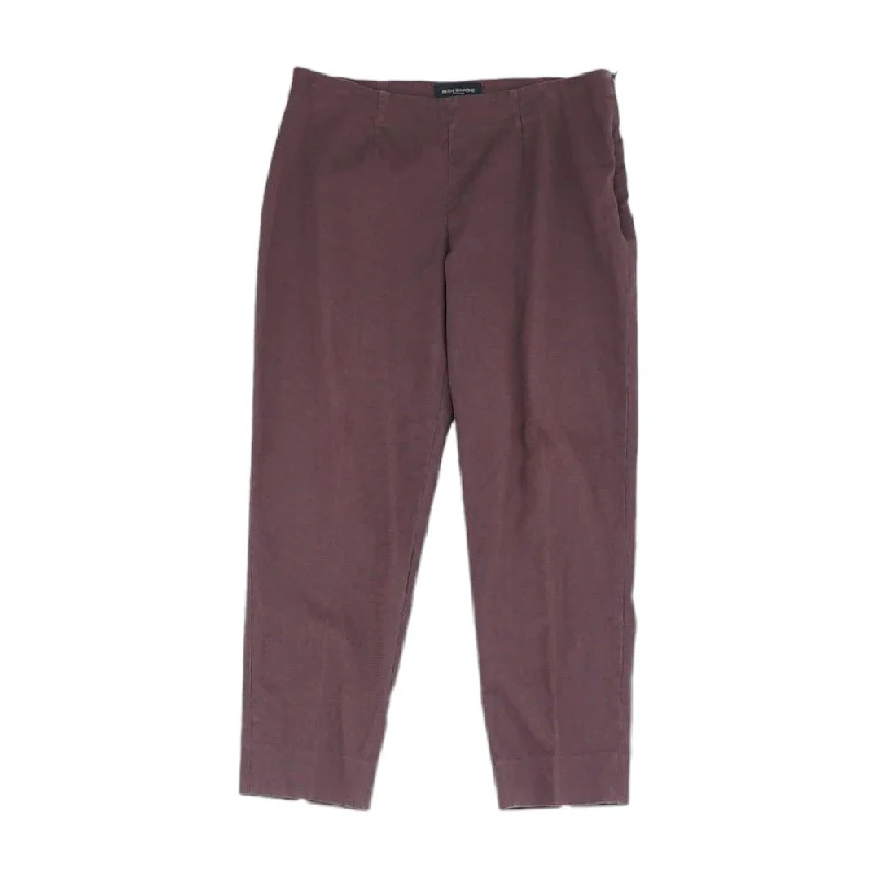Purple Solid Dress Pants Casual Sweatpants Style