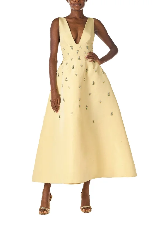 Limoncello Embroidered Cocktail Dress Bodycon Club Sequined
