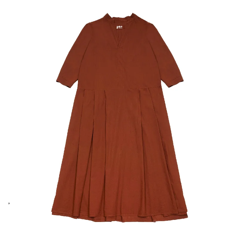 Labo.Art Women's Favola Dress in Henna Tunics Luxurious premium