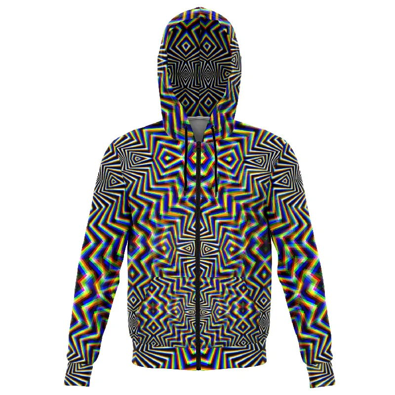 Chromadelic Unisex Hoodie Hooded Sweatshirt Casual Wear Street Style