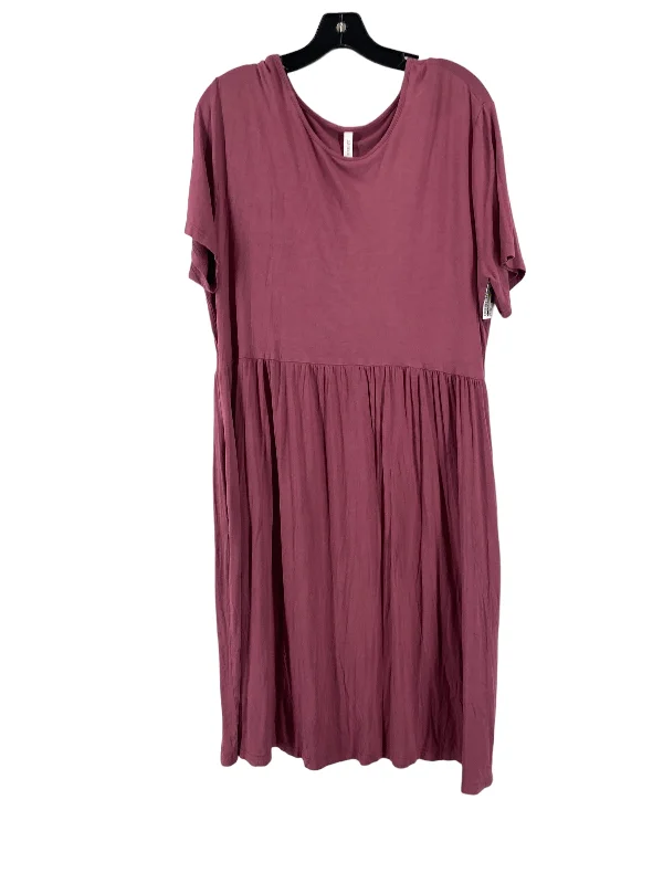 Mauve Dress Casual Short Clothes Mentor, Size 3x Tunics Prom sequined