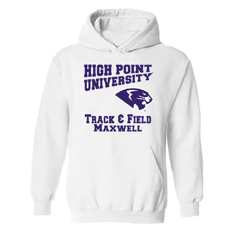High Point - NCAA Women's Track & Field (Outdoor) : Larissa Maxwell - Hooded Sweatshirt Classic Fashion Shersey Hoodie with High Neck Warm Protective