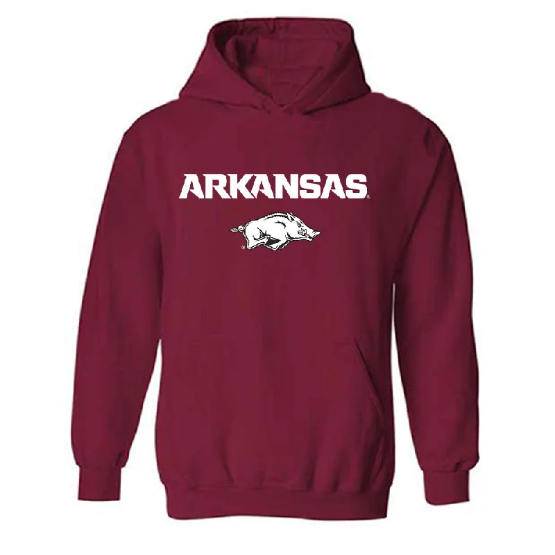 Arkansas - NCAA Women's Track & Field (Outdoor) : Alana Meeks - Hooded Sweatshirt Classic Shersey Hoodie with Lining Warm Insulated