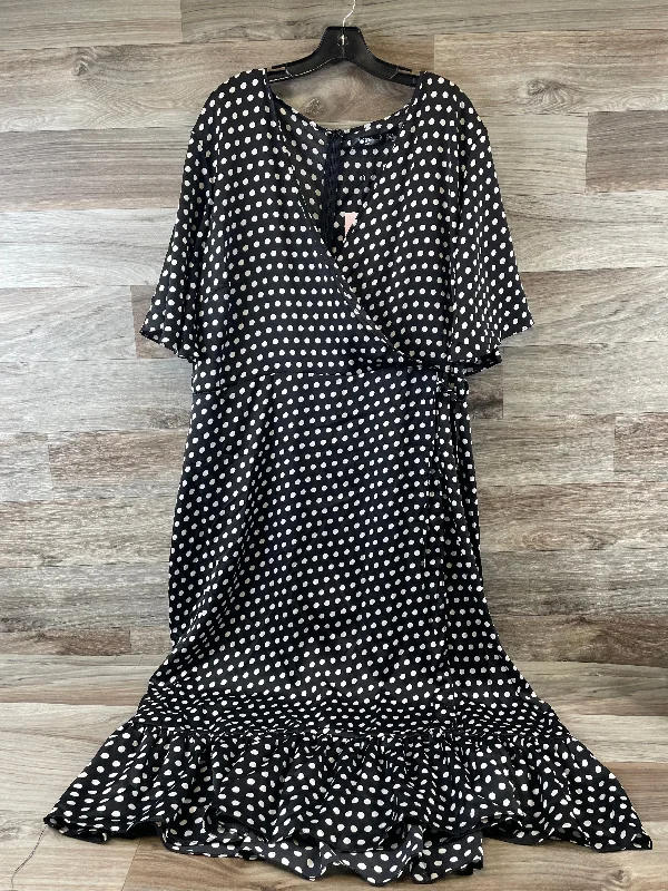 Polkadot Pattern Dress Casual Maxi Missguided, Size 3x Tunics Canvas sturdy