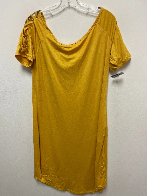 Yellow Dress Casual Short New Look, Size 2x Tunics Bestseller popular