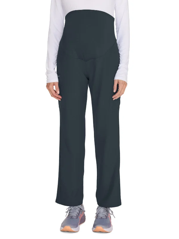 Women's 3-Pocket Maternity Straight Leg Pant Comfortable Jogger Trousers