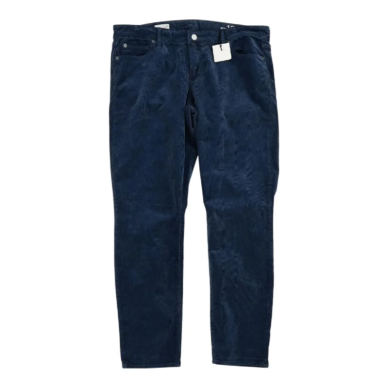 Blue Solid Pants High-Waist Yoga Pants