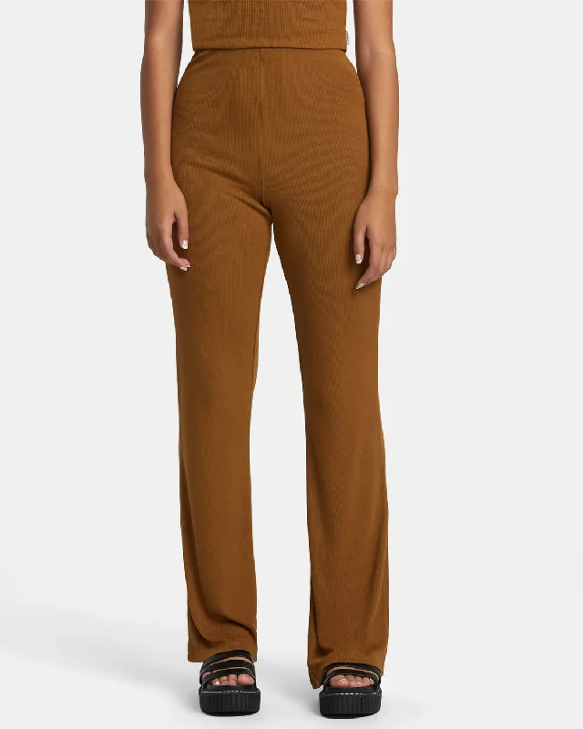 Honey Stretch Straight Leg Pants - Sienna Trendy Printed Pants
