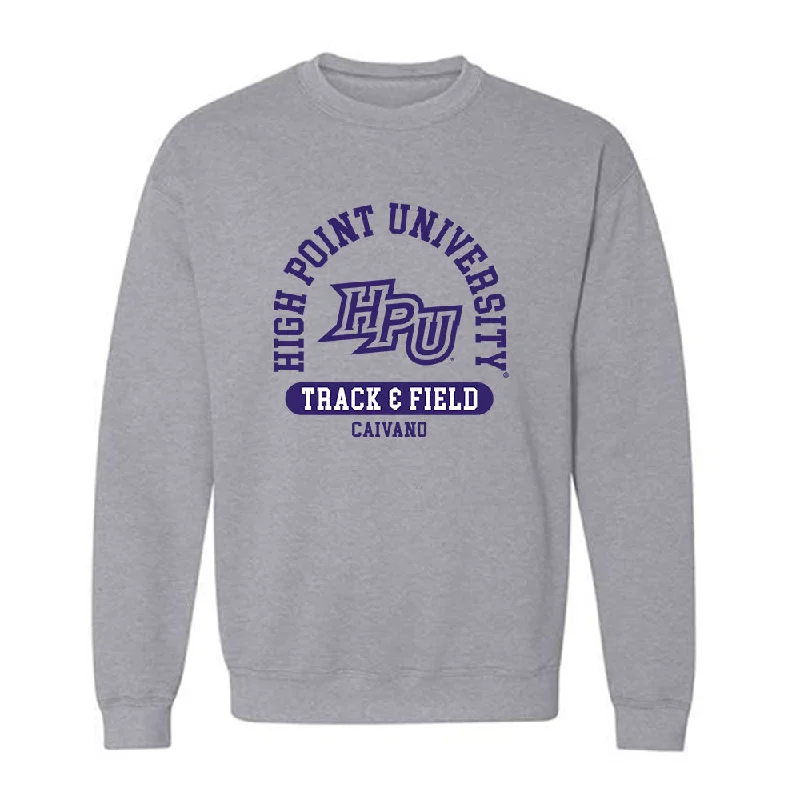 High Point - NCAA Women's Track & Field (Outdoor) : David Caivano - Crewneck Sweatshirt Classic Fashion Shersey Hoodie with Gradient Ombre Colorful